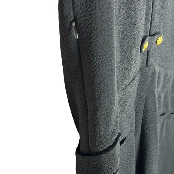 NWT Sezane Combi Pantalon Elena Black Jumpsuit Straight Leg Formal Slim Size 10 - Picture 8 of 12